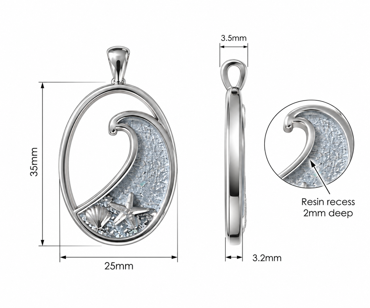 PRE-ORDER READ DESCRIPTION The Ocean Pendant