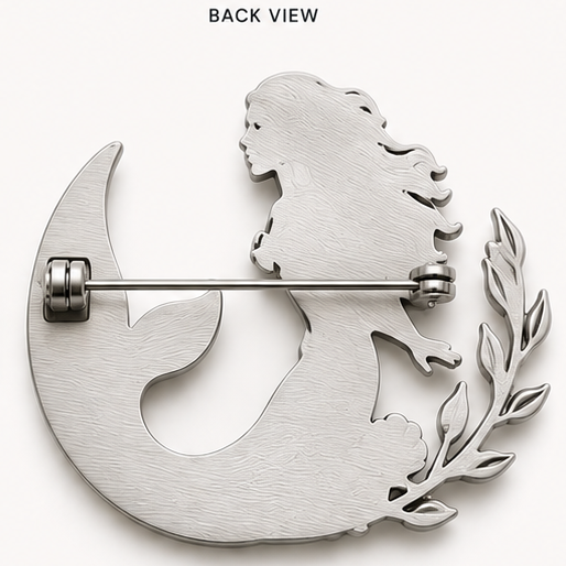 Mermaid Memorial Brooch Blank