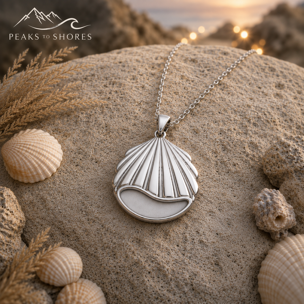 Seashell Pendant in Stainless Steel