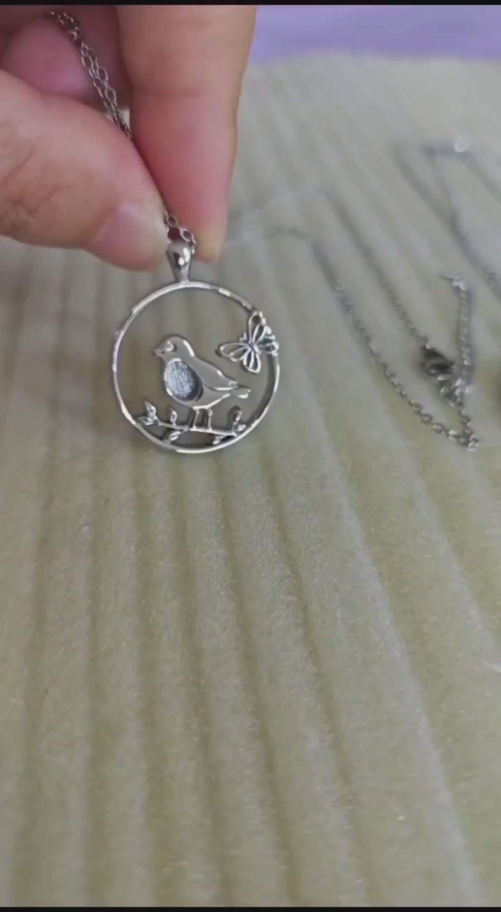 PRE-ORDER - READ DESCRIPTION - Robin and Butterfly Stainless Steel Pendant Blank